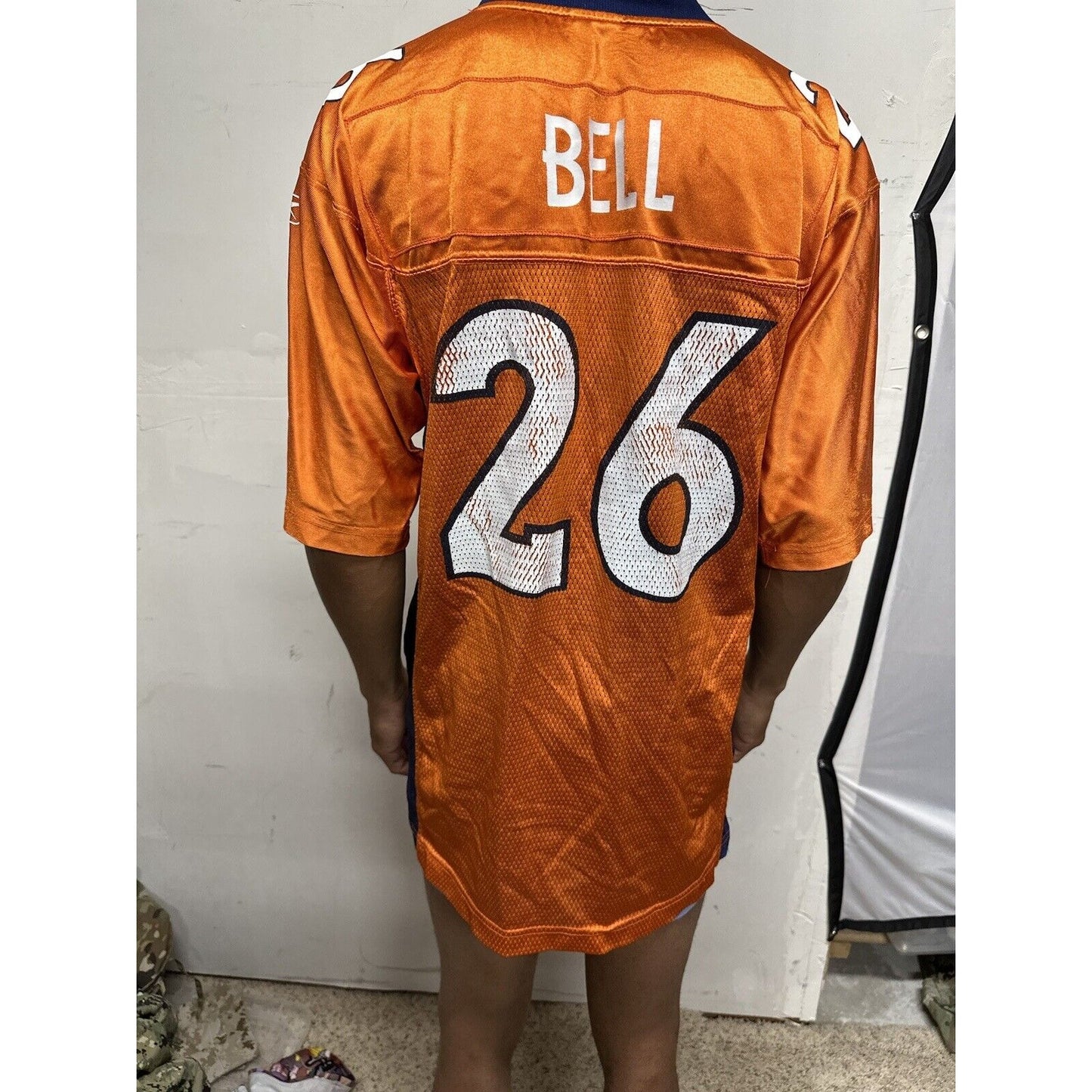 Men’s NFL Equipment Reebok Denver Broncos 26 Bell Football Jersey