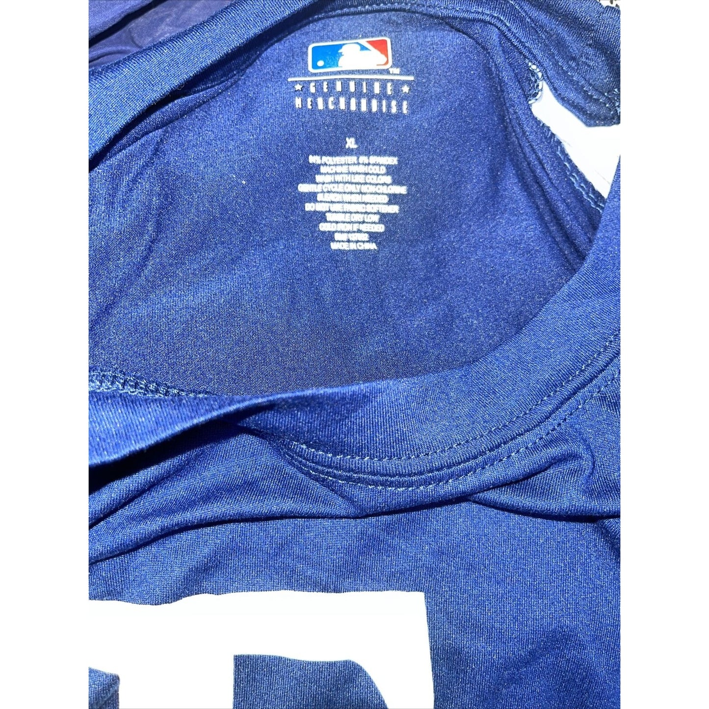 men's major league genuine merchandise tampa bay baseball blue XL short sleeve