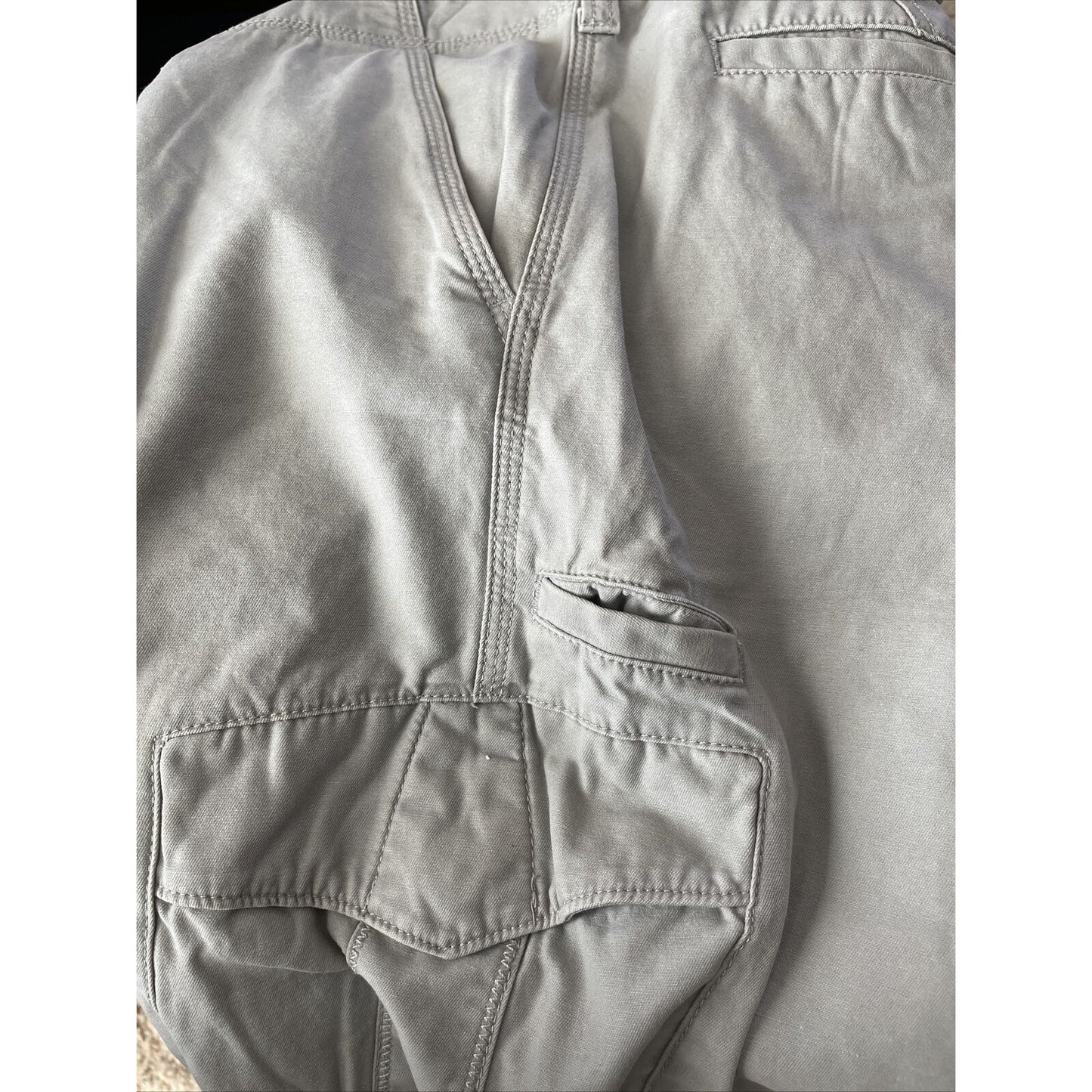 Tony Hawk Mens 7 Pocket Cargo Shorts Skater Skateboarding Tan Khaki Size 38