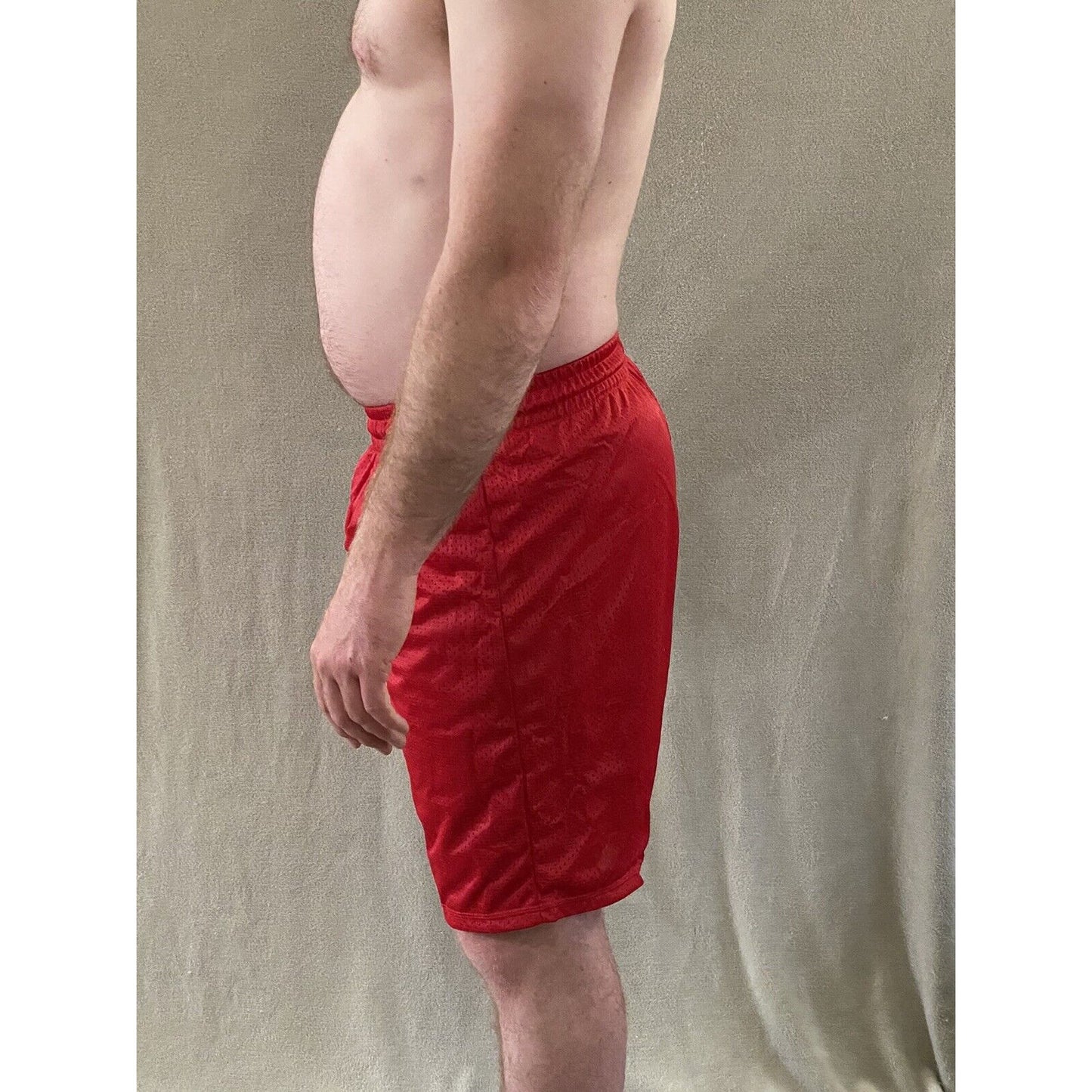 Soffe Intensity Athletic IA Men’s L Scarlet Red Basketball Training Mesh Shorts