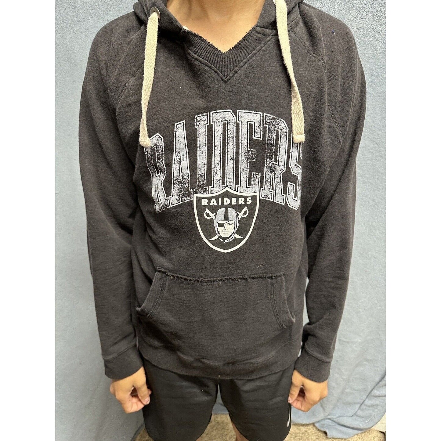 Men’s Black NFL Proline XL Fanatics Pullover Hoodie Raiders Football
