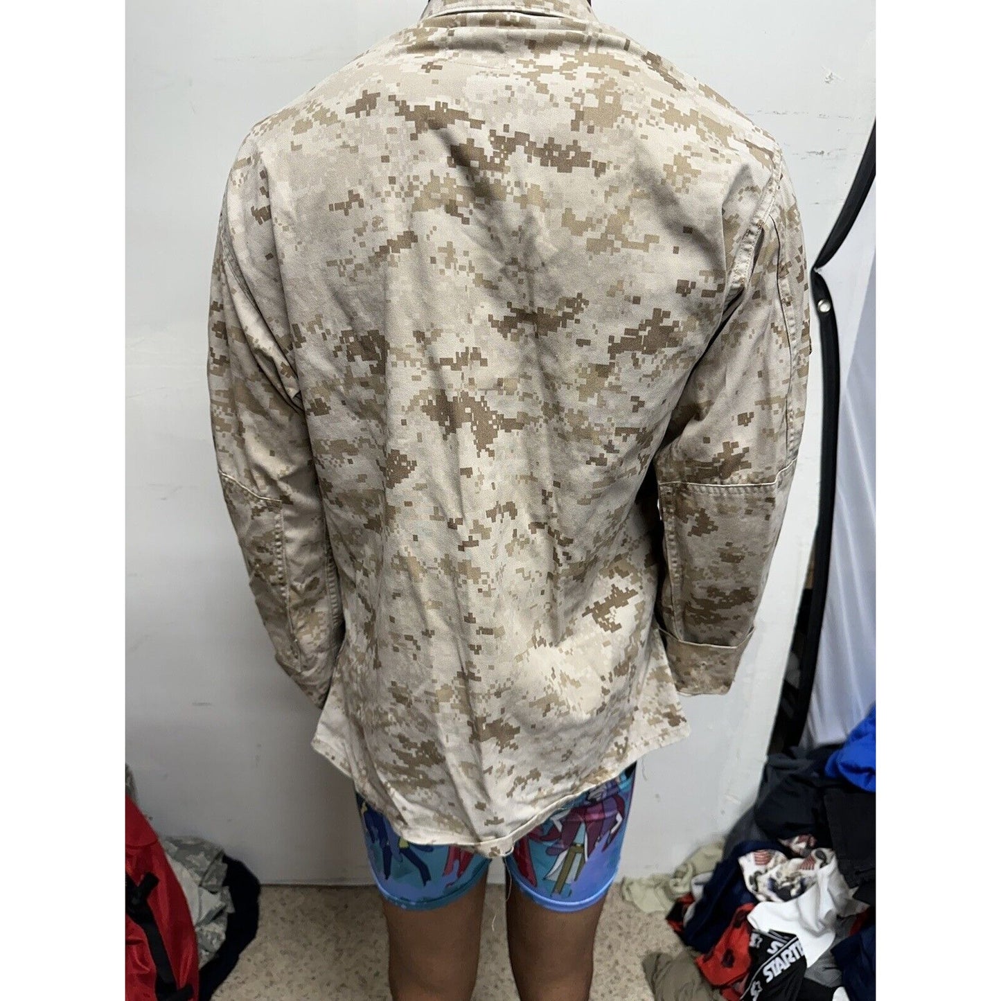 Men’s Medium Short Usmc Marines Blouse Top Uniform Desert Marpat