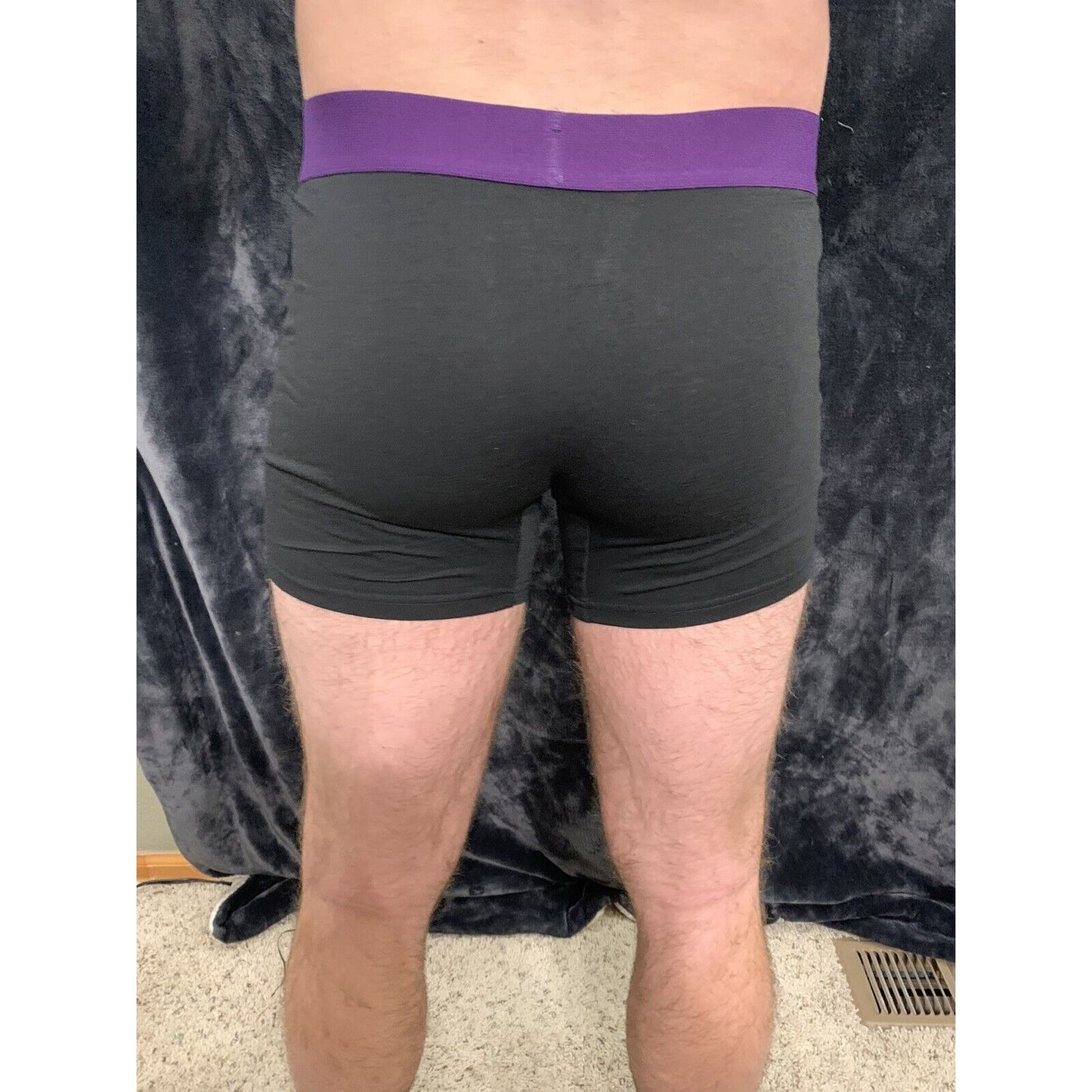 Aeropostale Stretch Boxer Briefs Black Men’s Large - 5% Spandex