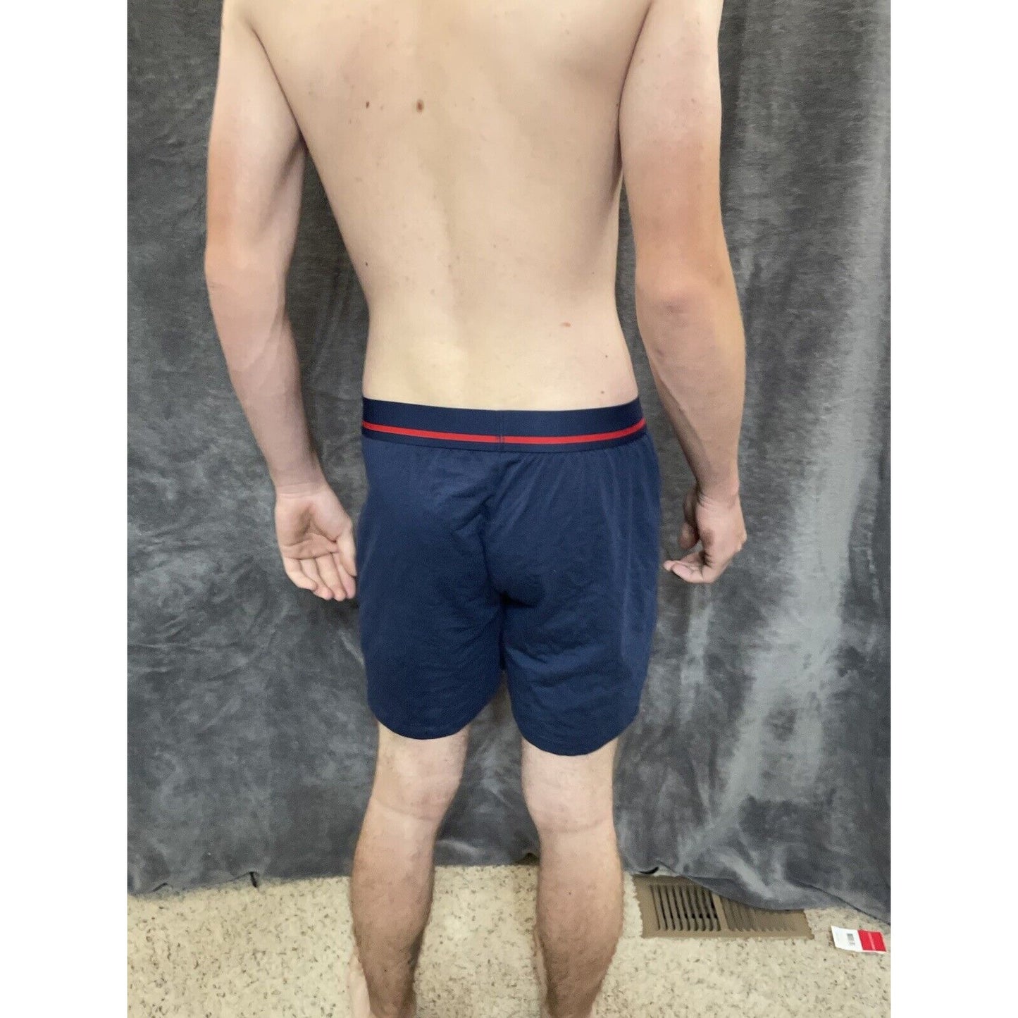 men's buffalo david bitton Dark blue cotton spandex boxer shorts