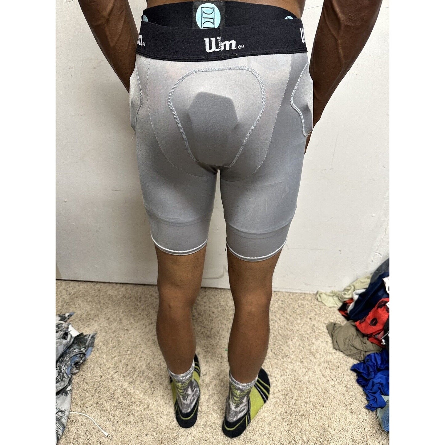 Boy’s Wilson Youth Small Gray Football Girdle Woth Pads