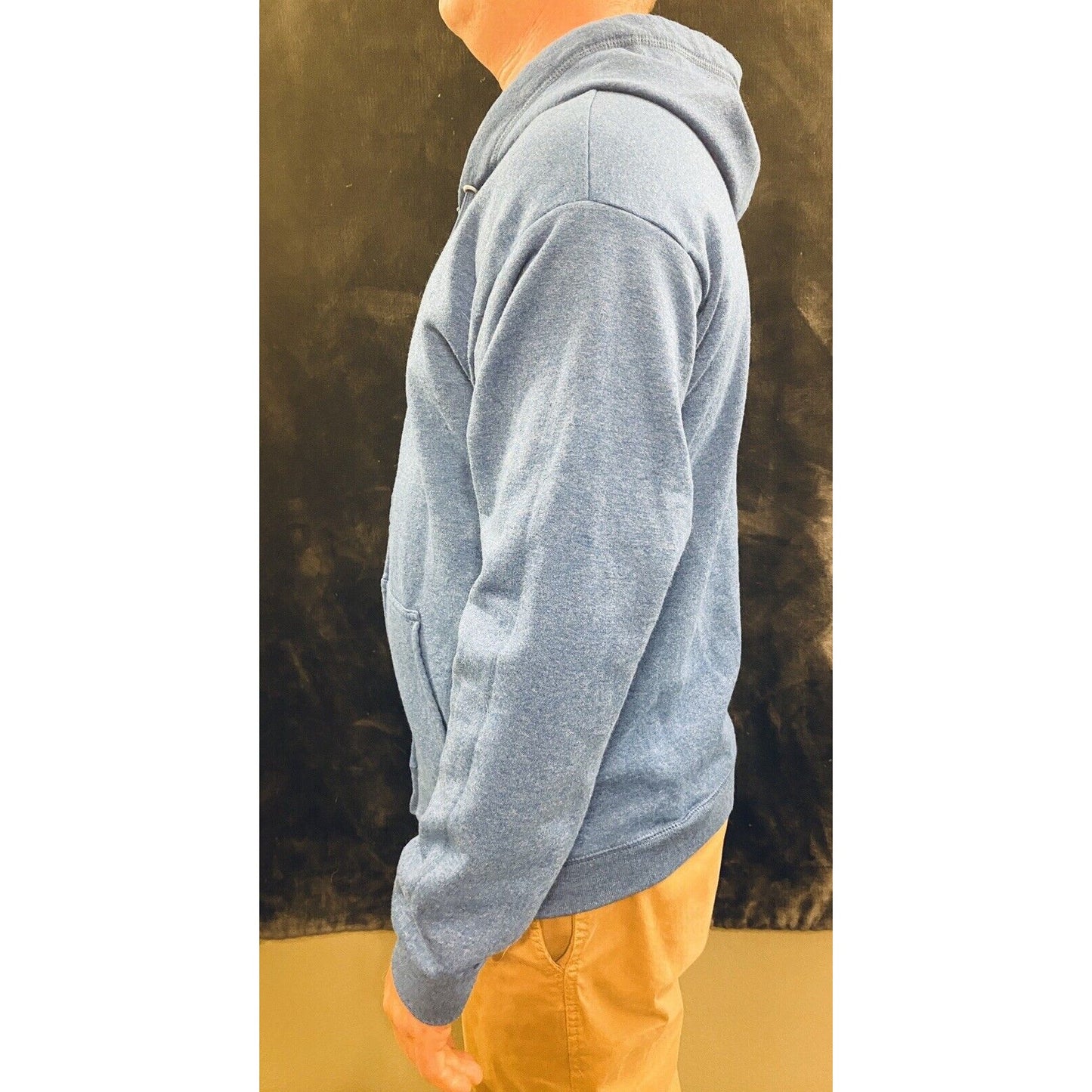 Hanes Men's Full-Zip Fleece Hoodie. Royal Blue. Medium
