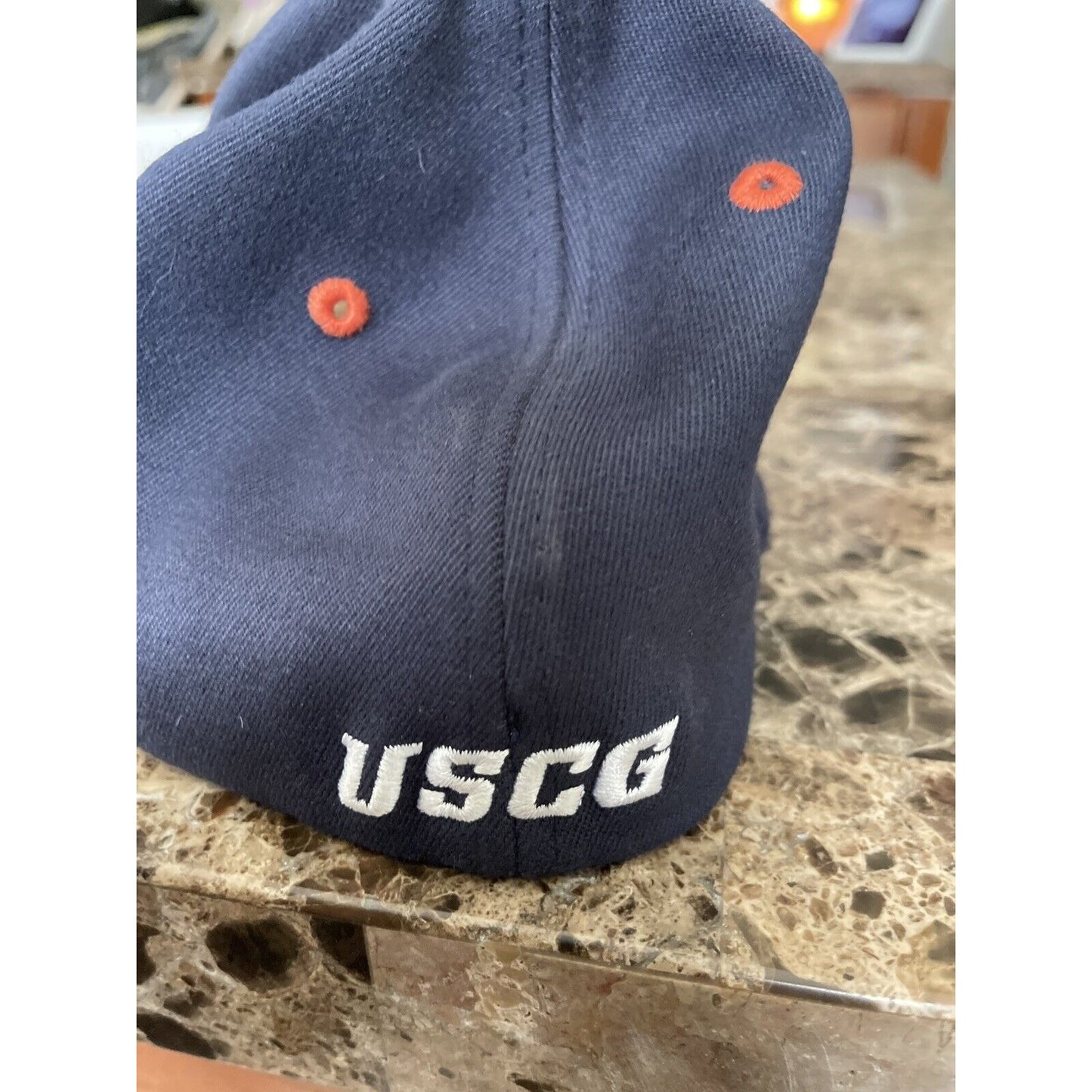 navy blue men’s united states coast guard ballcap hat oarsman 913
