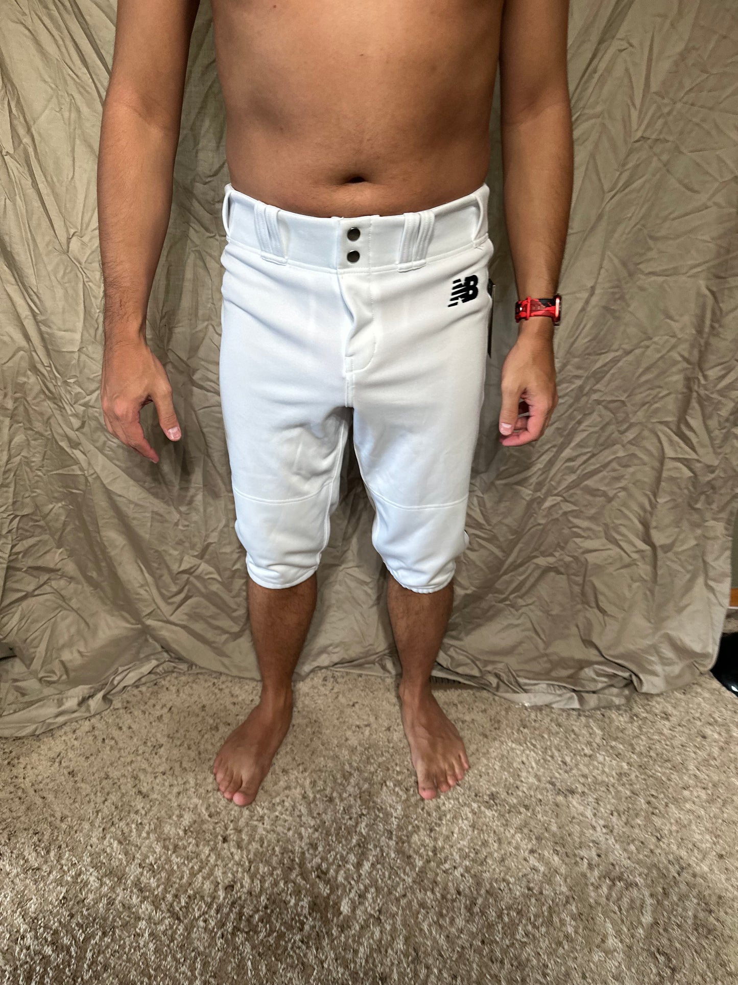 Youth boys large white new balance baseball pants new with tags