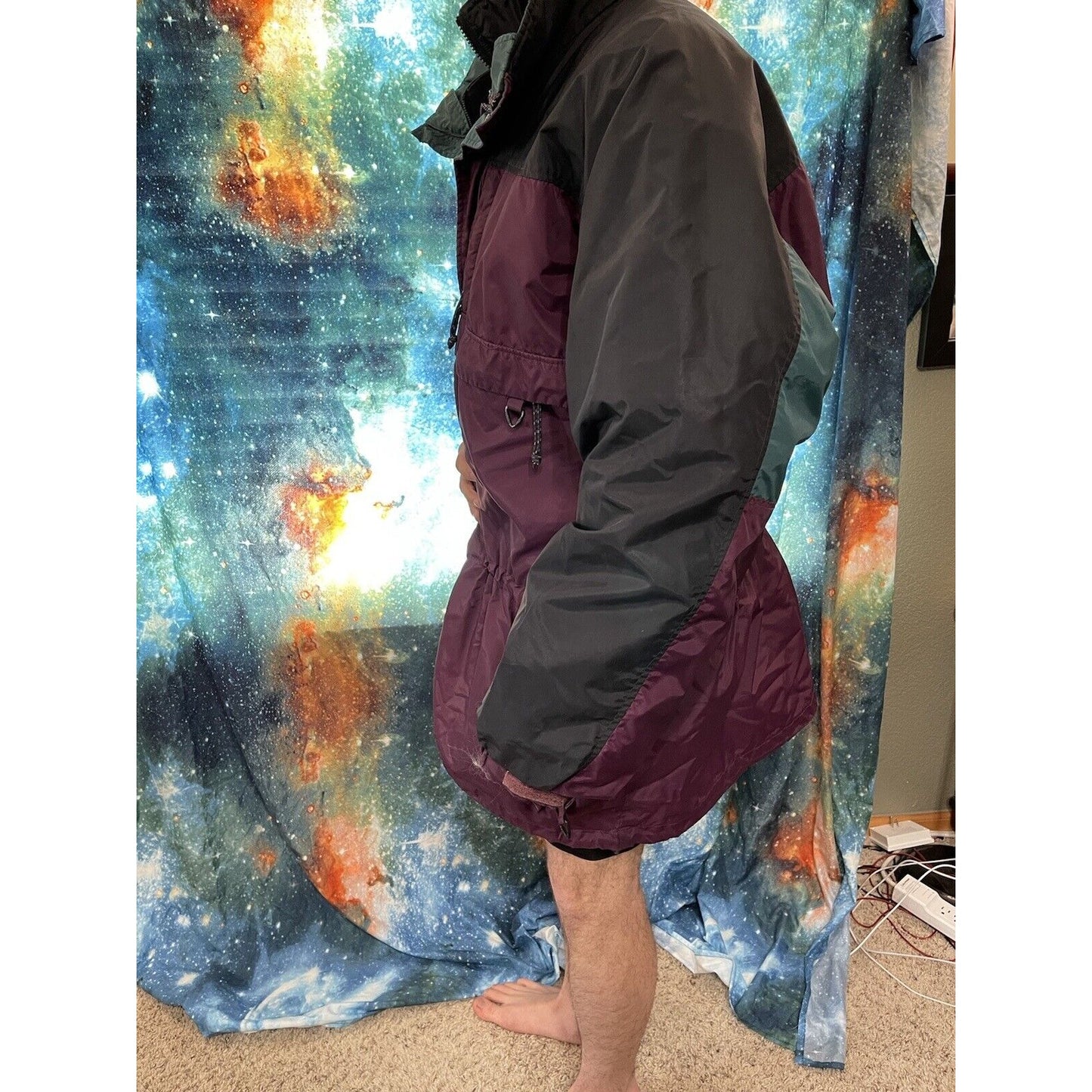 Columbia Sportswear purple and green thick snow jacket