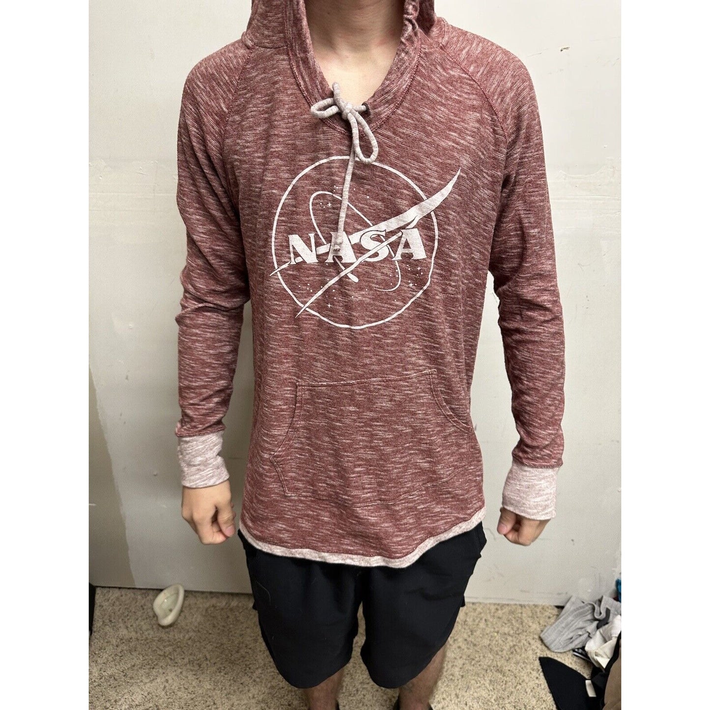 Men’s Red NASA XL Pullover Hoodie Techstyles