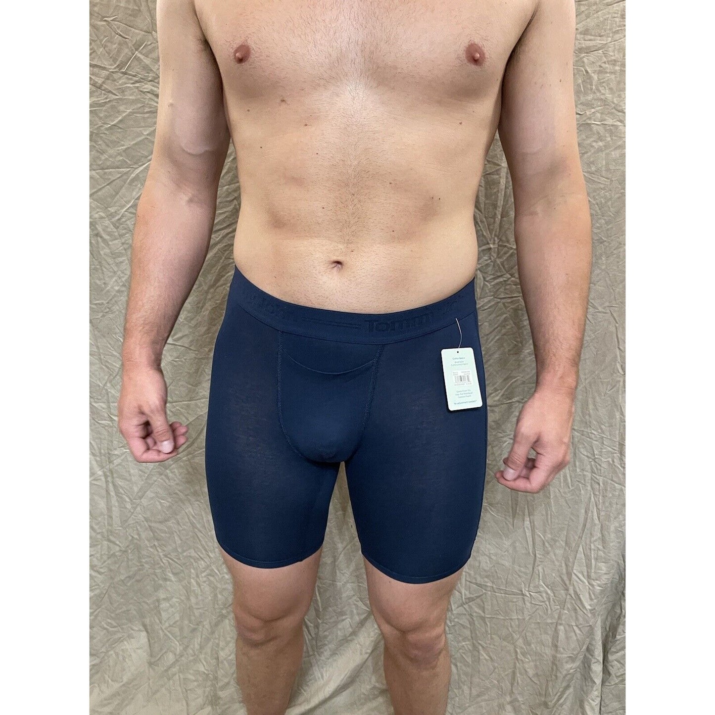 men's Dress Blue tommy john cotton basics boxer brief Medium
