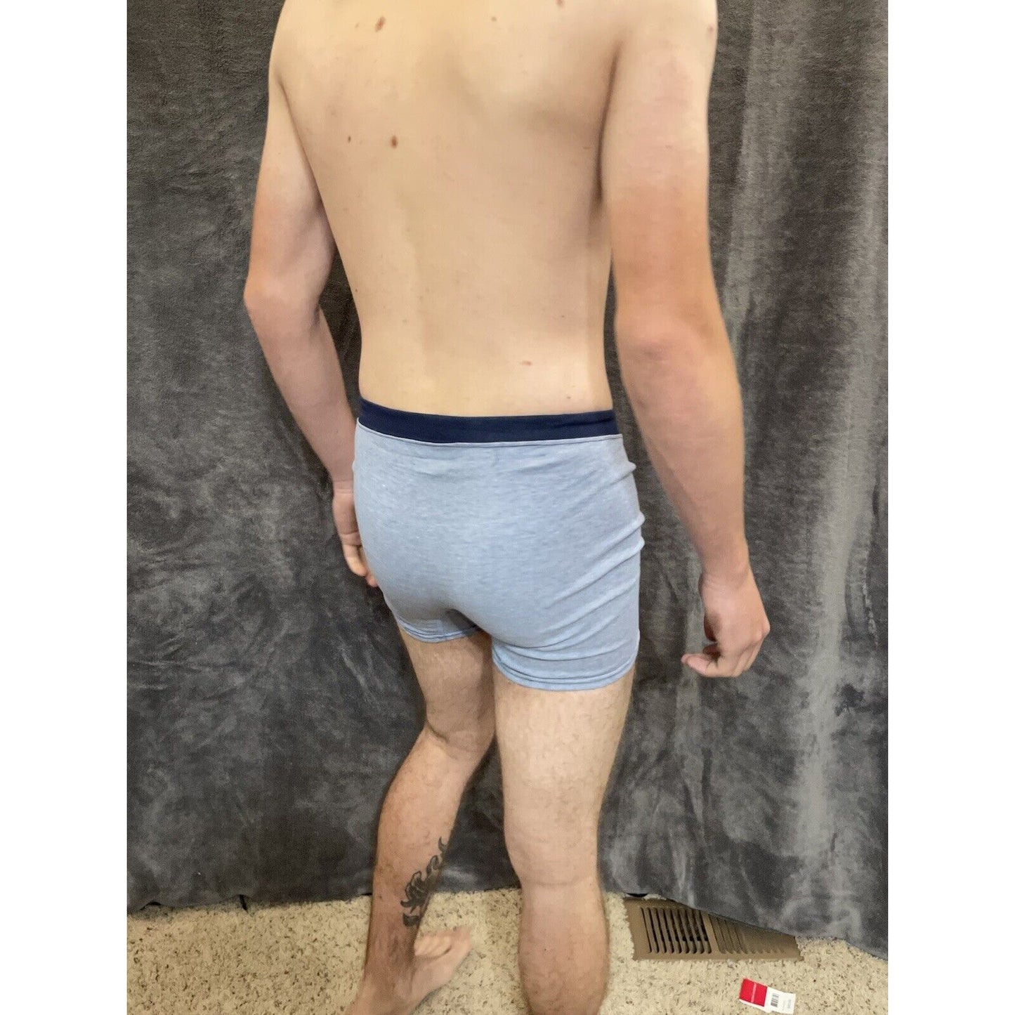 boy's Hanes youth XL Light Blue With dark Blue boxer brief