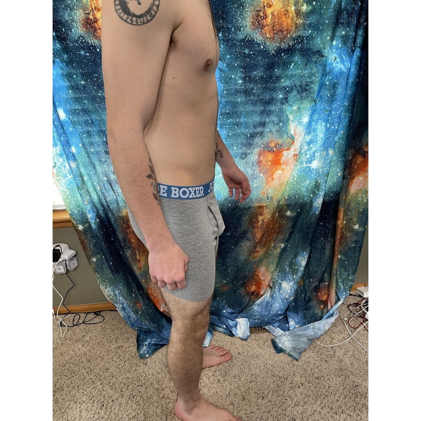 men's joe boxer gray xl happy on the inside boxer briefs new and unworn
