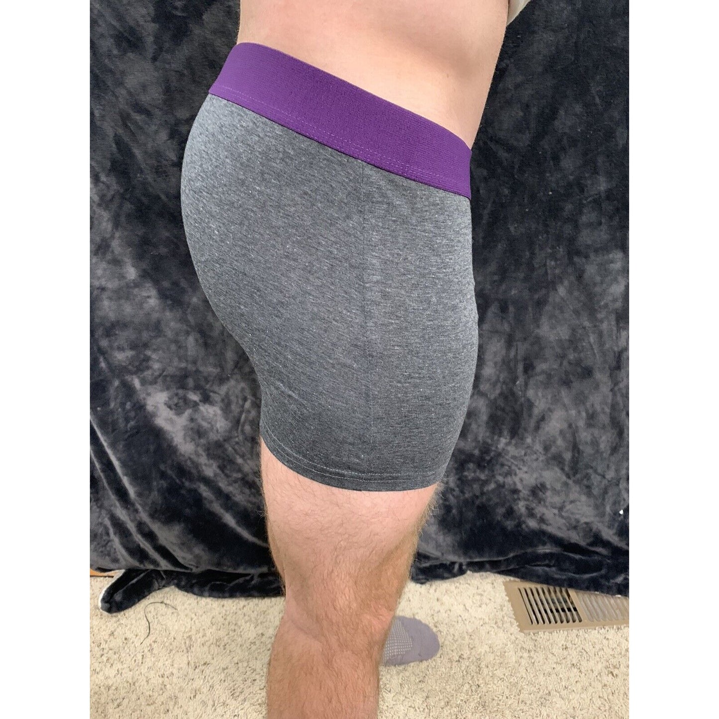 Aeropostale Stretch Boxer Briefs Dark Gray Men’s Large - 5% Spandex