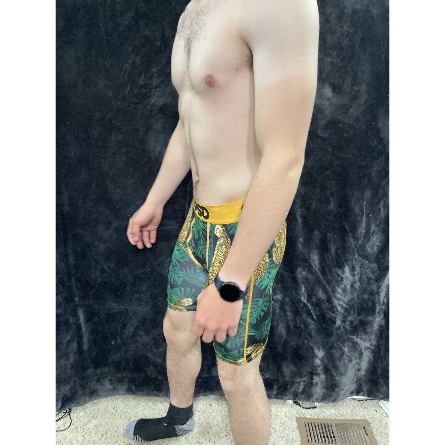 Men’s PSD Leopard Jungle Medium Boxer Briefs Multicolor