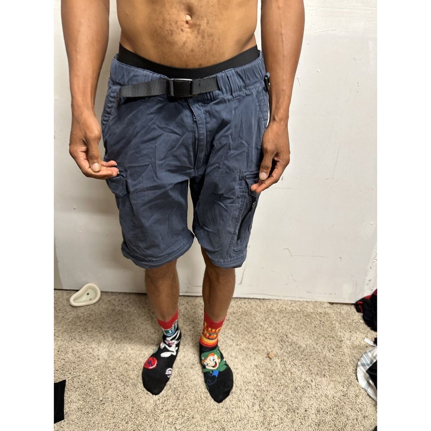 Men’s Dark Blue BC Clothing Size 30 Cargo Shorts
