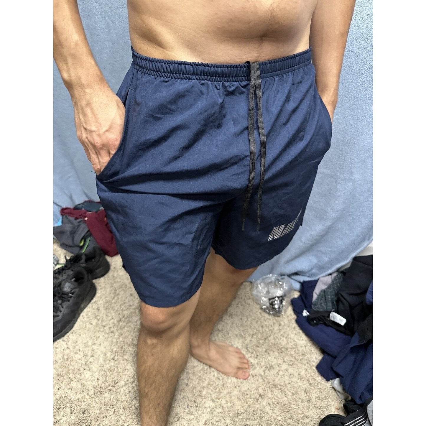 Men’s New Balance Medium Navy Uniform Pt Shorts Blue