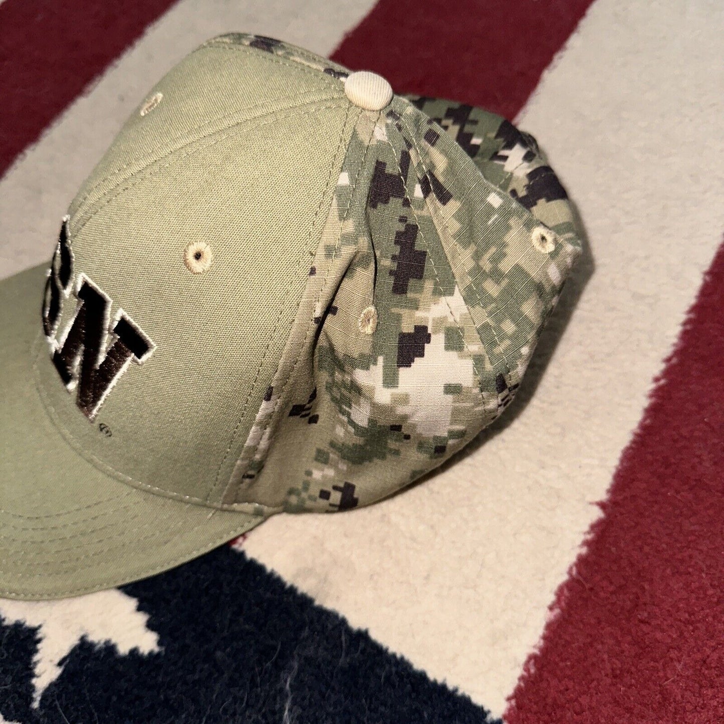 Men’s US Navy Camo Hat Cap Ballcap Adjustable Fire For Effect