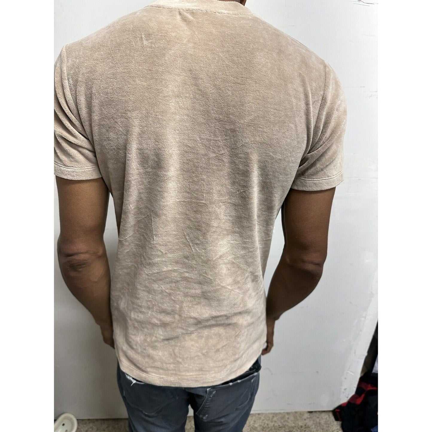 Men’s Boohooman Medium Short Sleeve Tan Shirt
