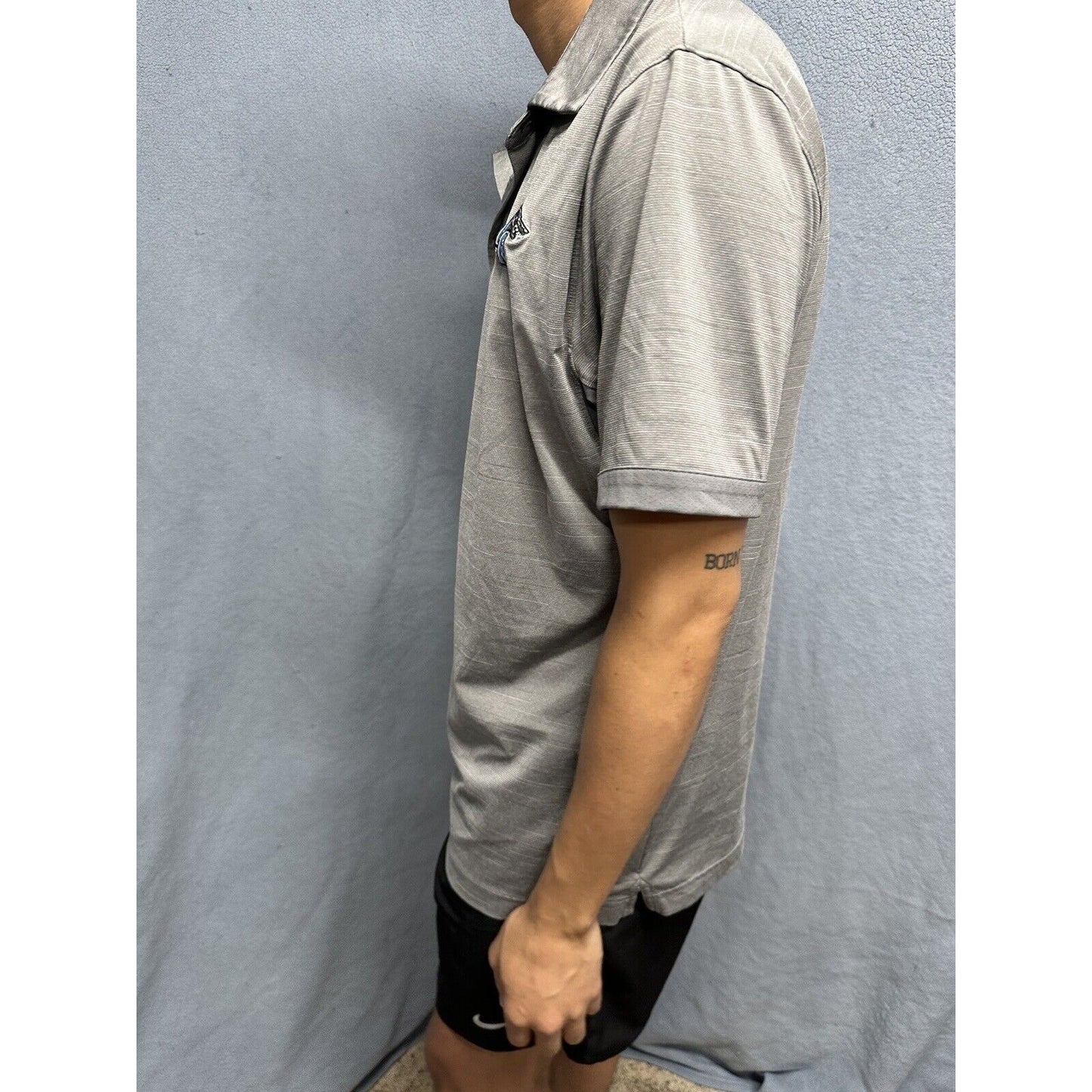 Men’s Gray Vista Ridge High School Under Armour Loose Large Polo Shirt