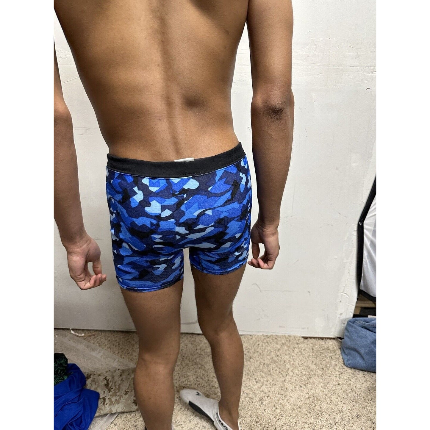 Boys XL blue Camo Hanes boxer briefs