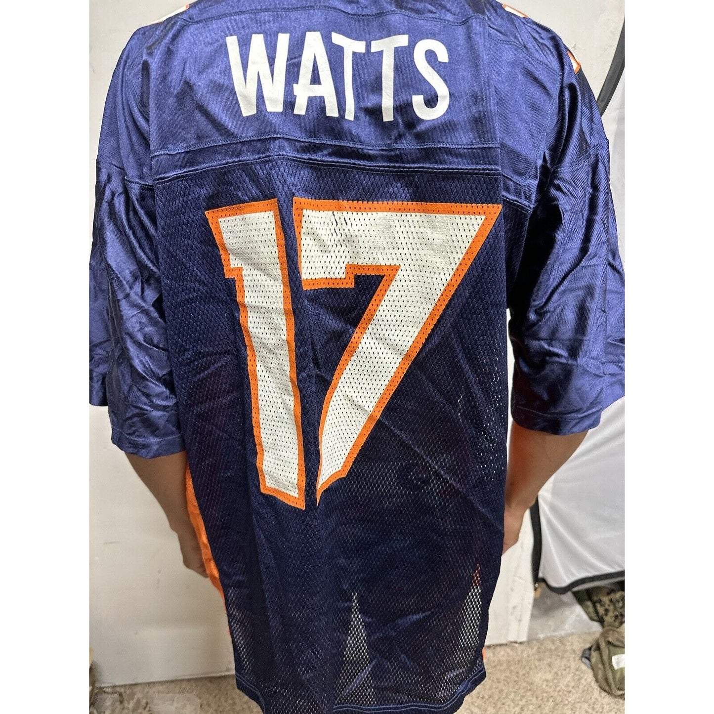 Men’s NFL Equipment Large Reebok Denver Broncos Football Jersey 17 Watts
