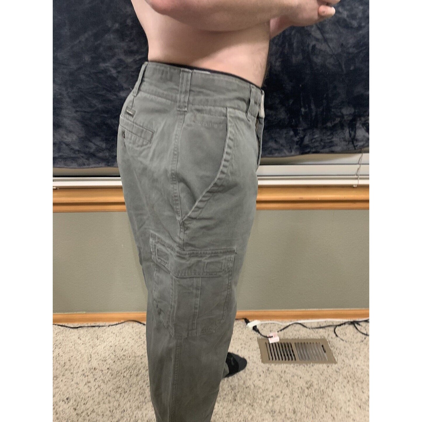 Denver Hayes Gray Cargo Pants 36 X 32