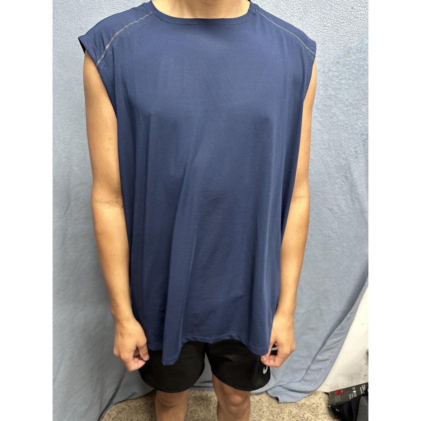 Men’s Dark Blue Russell 2XL Training Fit Intellifresh Dri Power Muscle Shirt