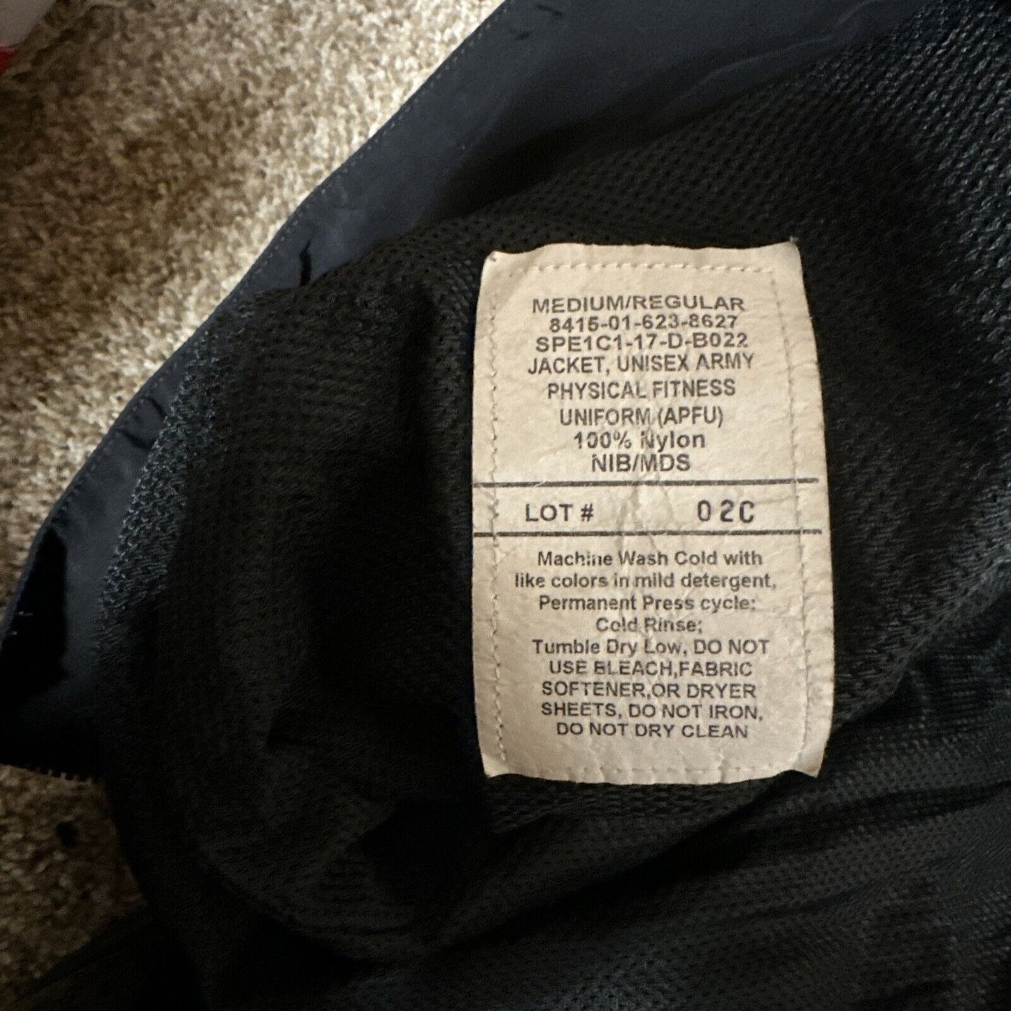 Unisex Us Army Medium Regular Apfu Uniform Jacket Nylon Fitness
