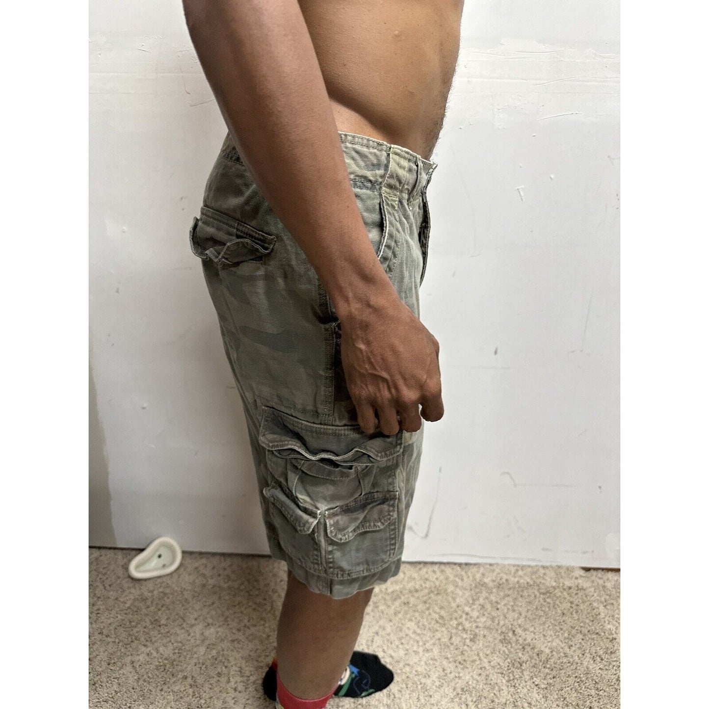Men’s Camo Cargo Shorts Faded Glory Size 30