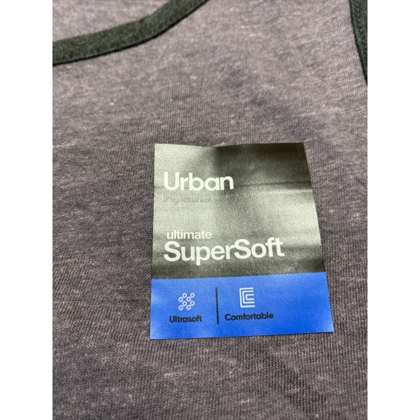 Urban Pipeline Ultimate SuperSoft Men’s Medium Purple & Gray Muscle Tank Top New