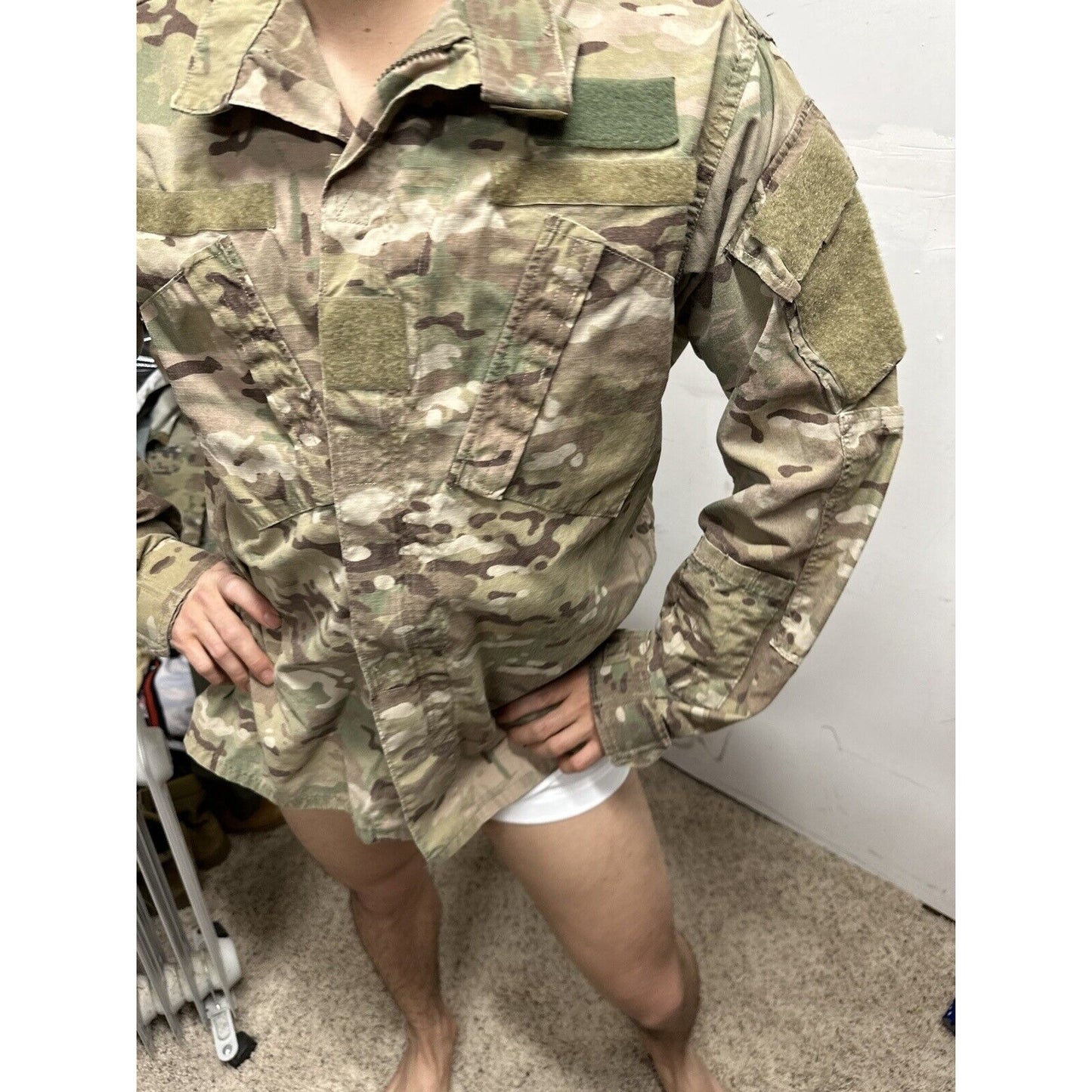 Men’s Medium Regular Ocp Flame Resistant Army Combat Uniform Top Blouse USAF