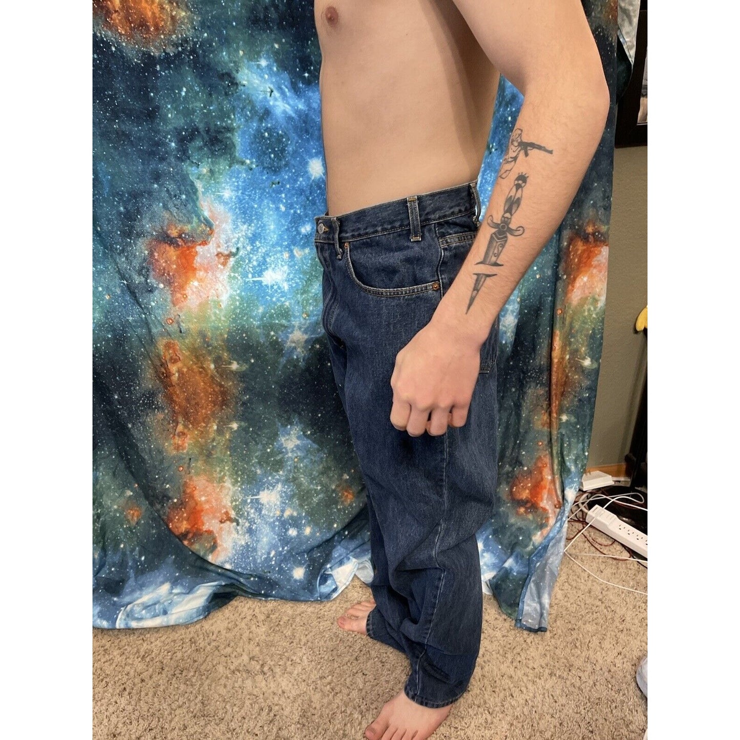 Men's Levis 550 38 x 34 blue jeans
