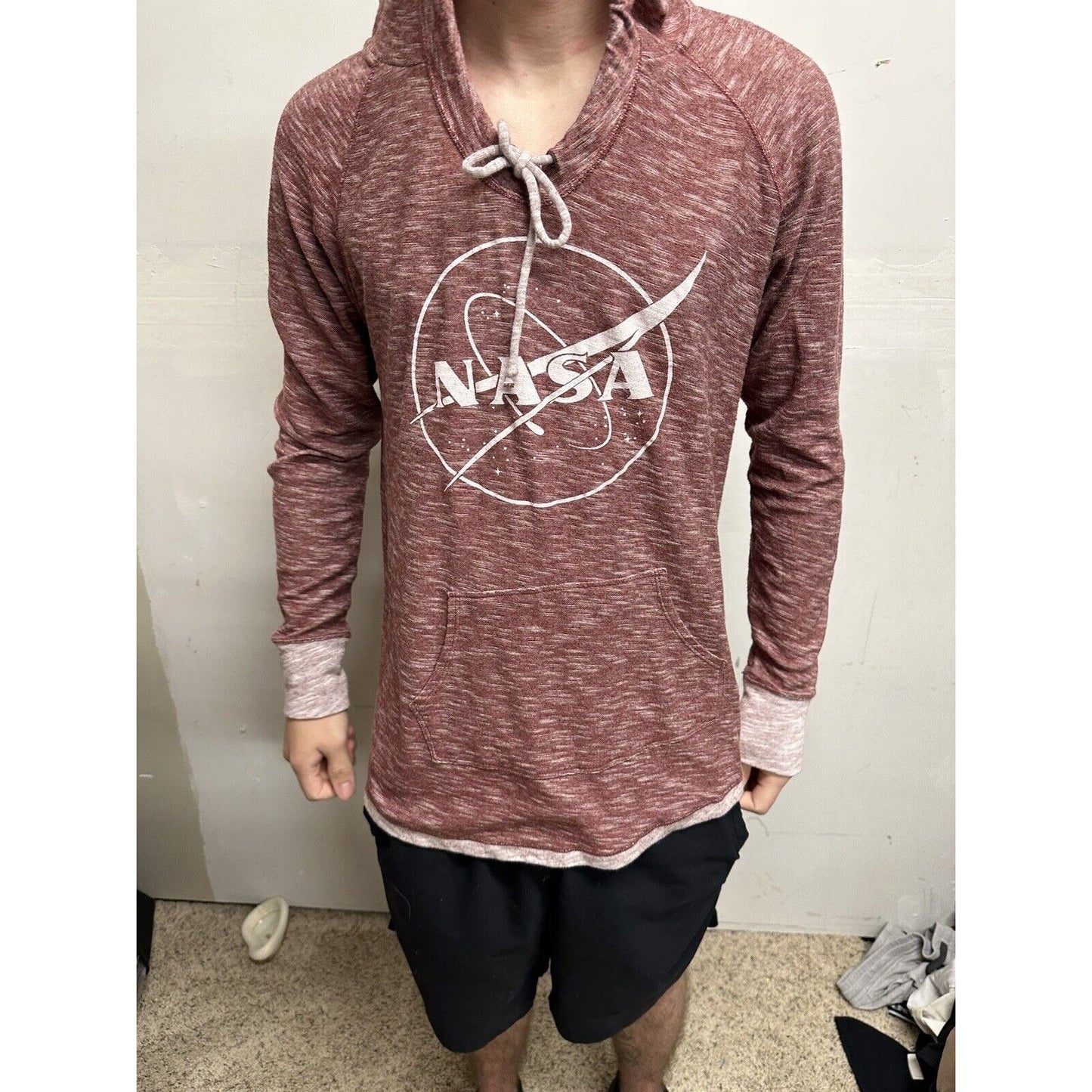Men’s Red NASA XL Pullover Hoodie Techstyles
