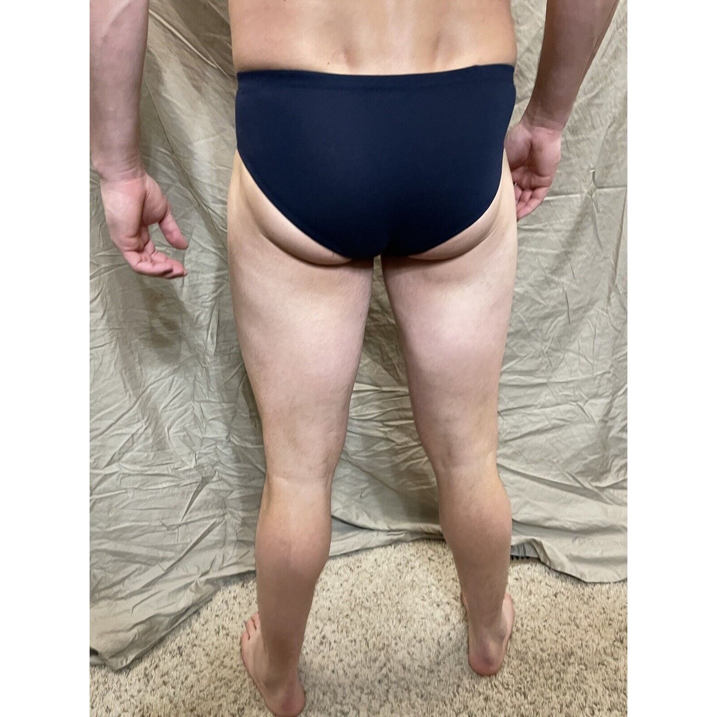 Men's papi small dark blue athletic cut briefs