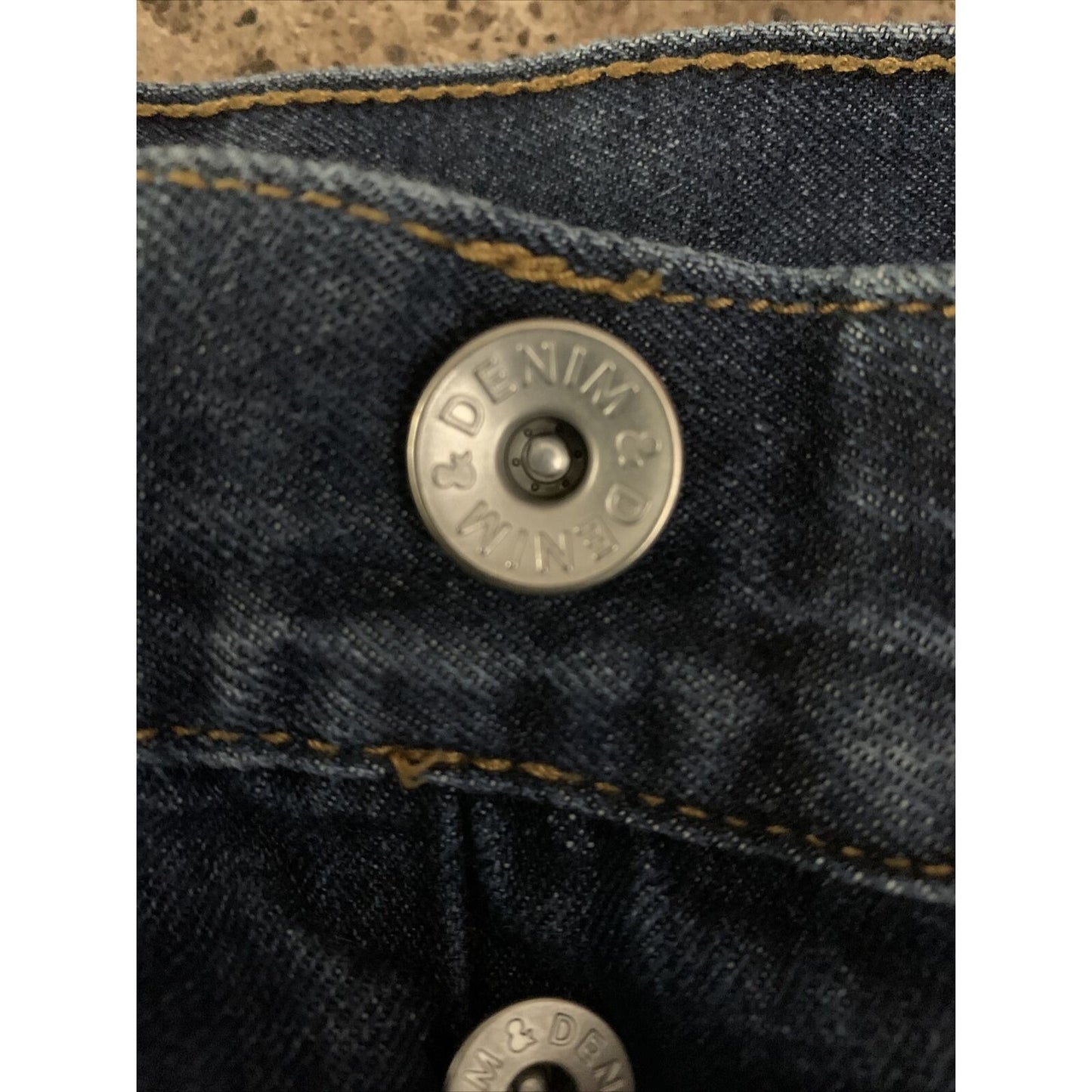 Men’s &Denim Blue Jeans 31x32 Button Fly