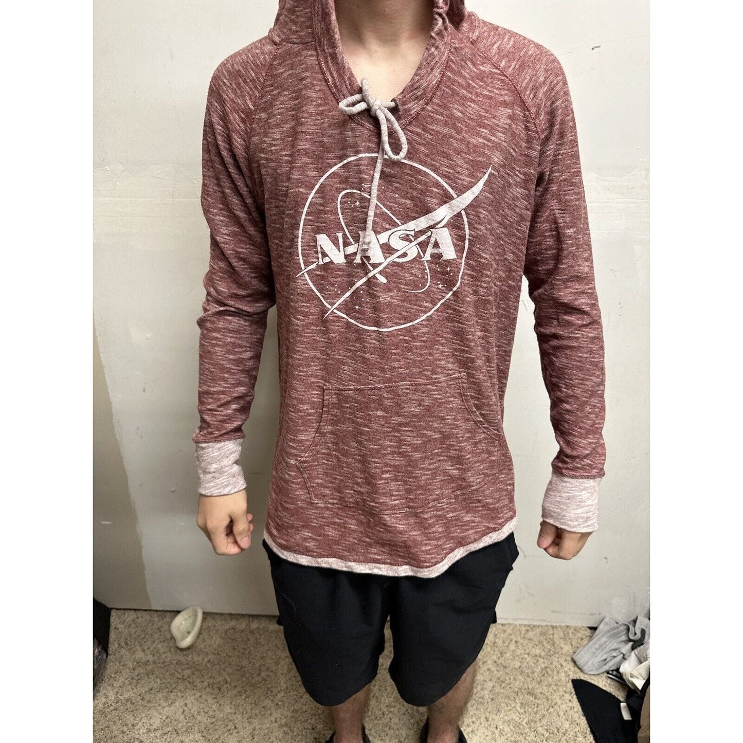 Men’s Red NASA XL Pullover Hoodie Techstyles