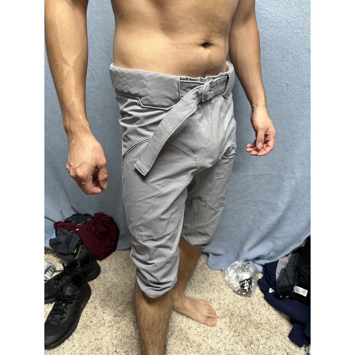 Men’s University Of Oregon Gray Nike Size #36 Football Pants