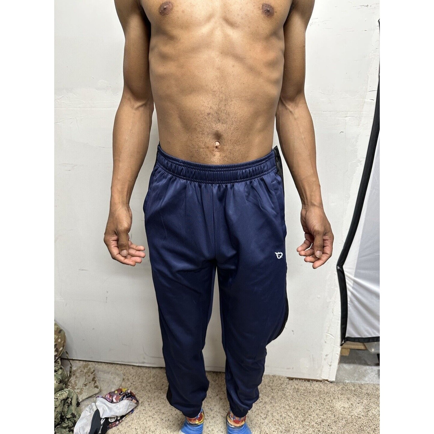 baleaf mens pants Snap Sides Track/basketball small blue