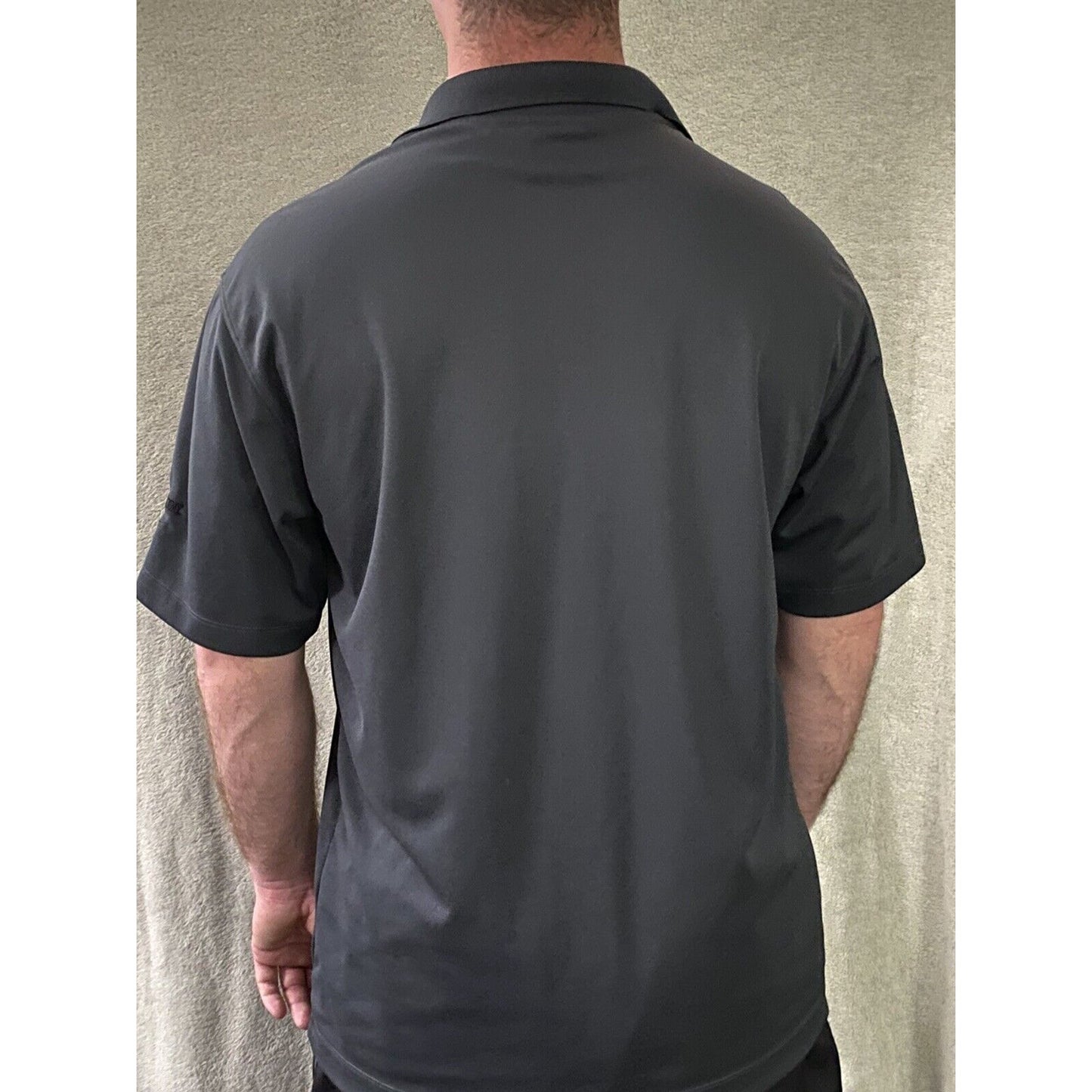 Nike Golf Dri-fit Stay Army Black Men’s Large Polyester Polo Shirt