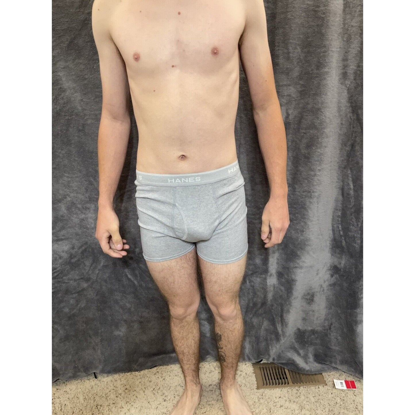 boy's XL hanes Gray boxer brief