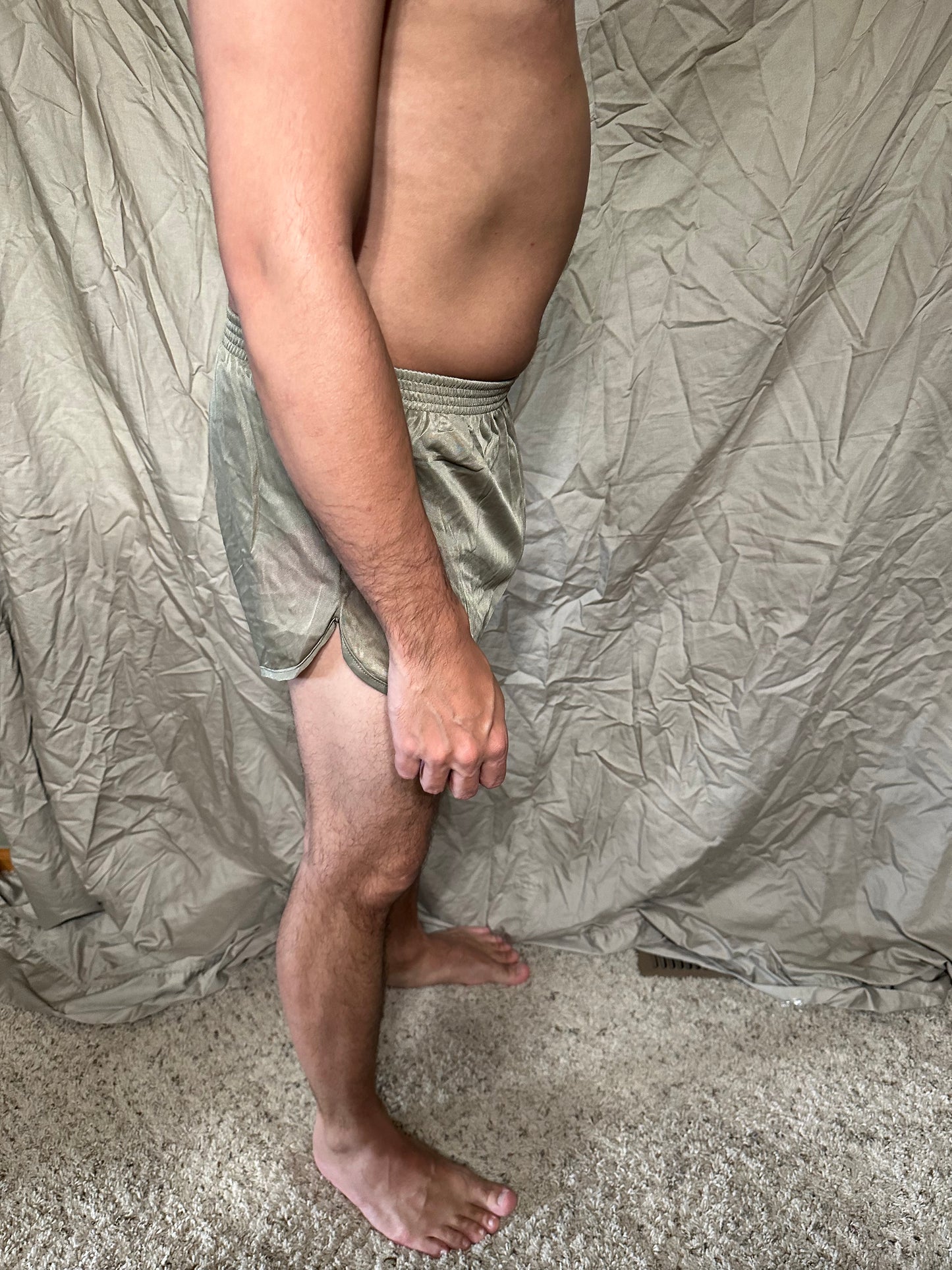 Men’s tan ranger panties soffe small marine silkies shorts with lining