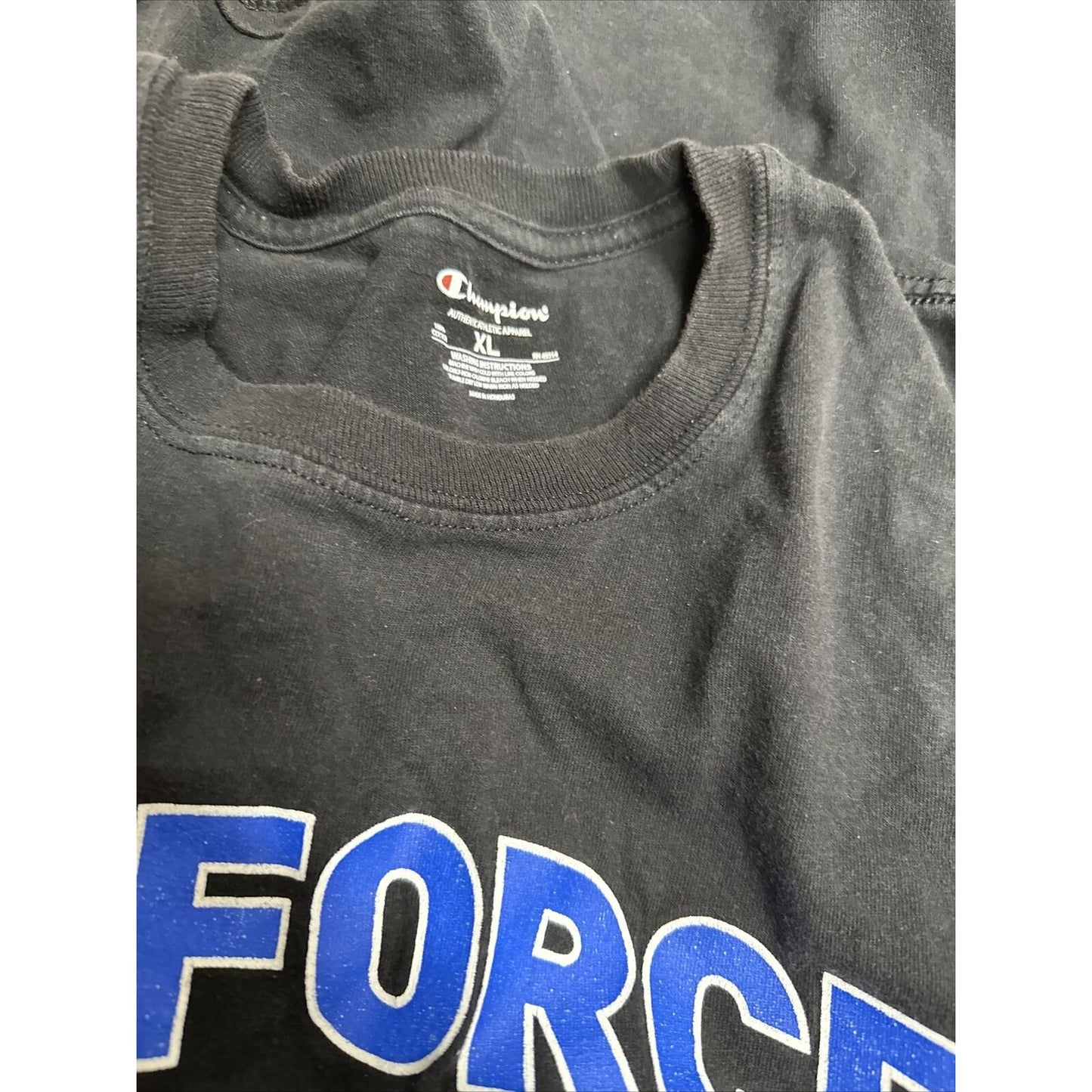 Men’s Black Champion XL Air Force Football Tshirt