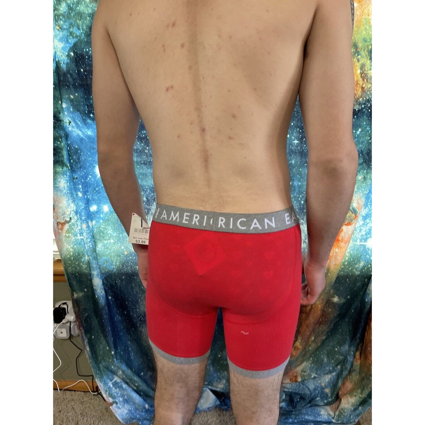 men's red american eagle compression shorts small New And Unworn