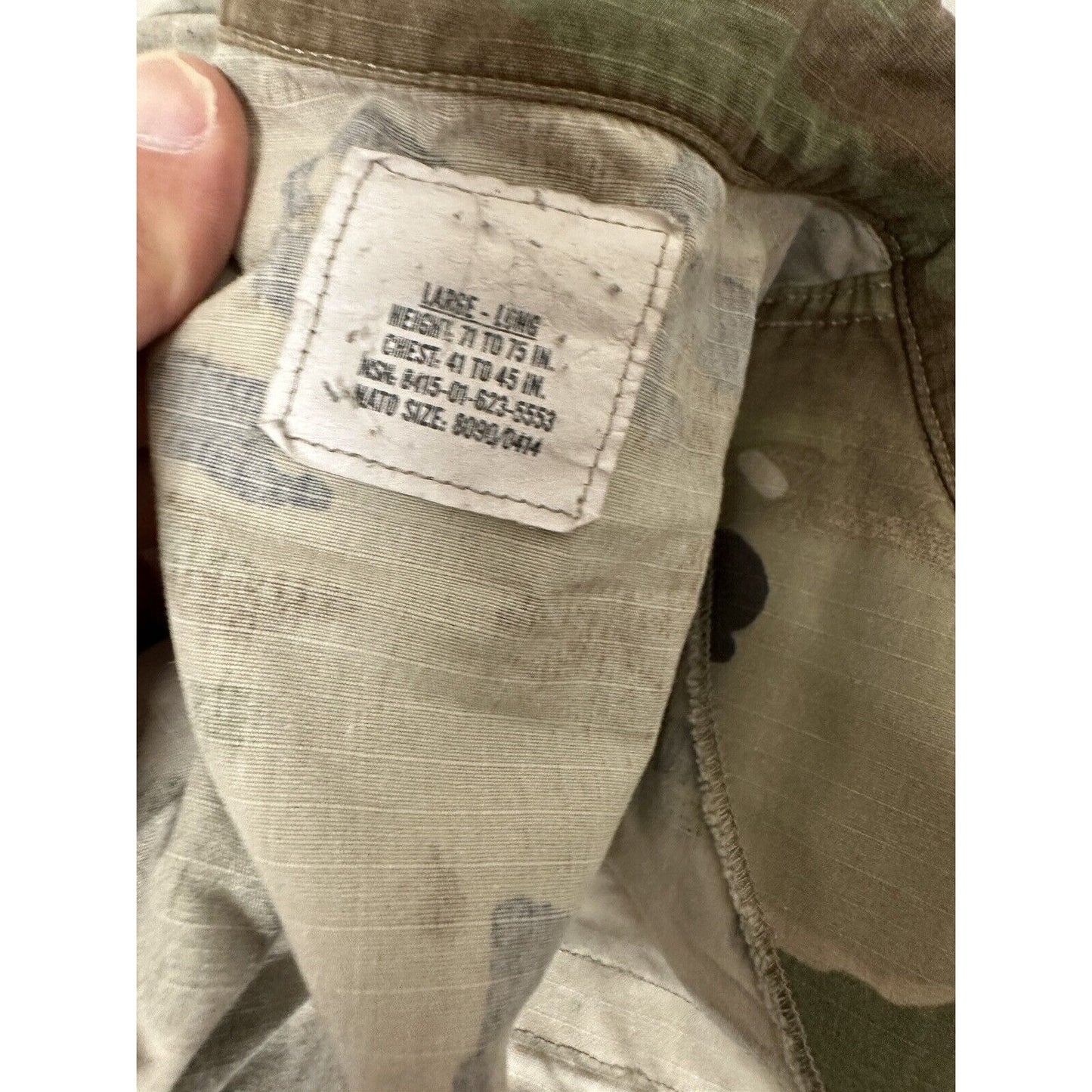 Men’s Ocp Army Combat Uniform Large Long Top Blouse Space Force