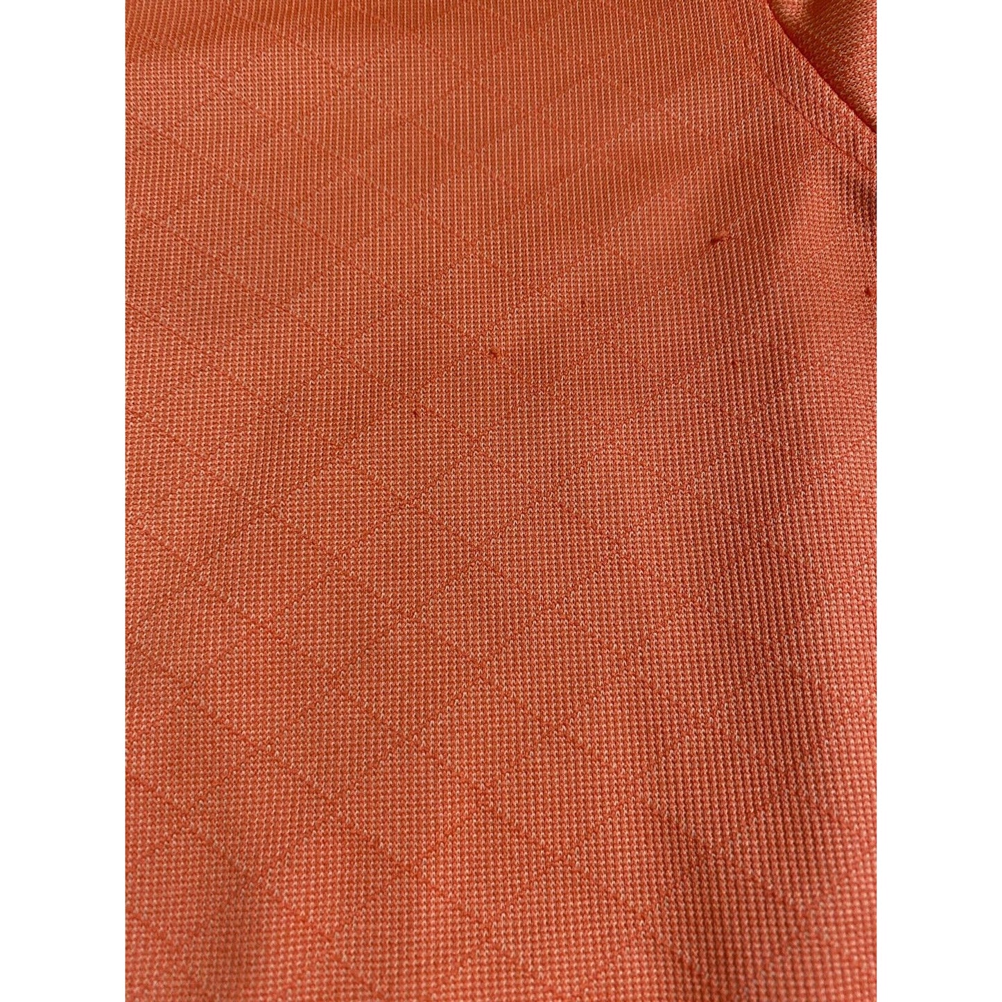 Kirkland Signature Performance Polo Knit Size Medium Bright Orange Short Sleeves