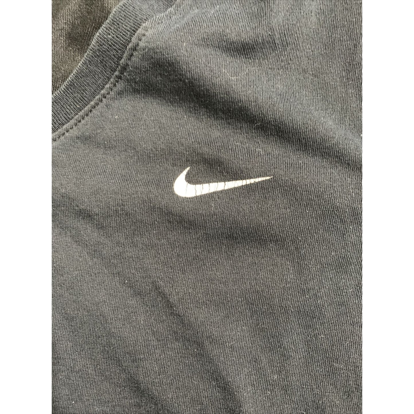 Nike Mens M (36) Black Slim Fit V-Neck T-Shirt Dri-Fit Short Sleeve