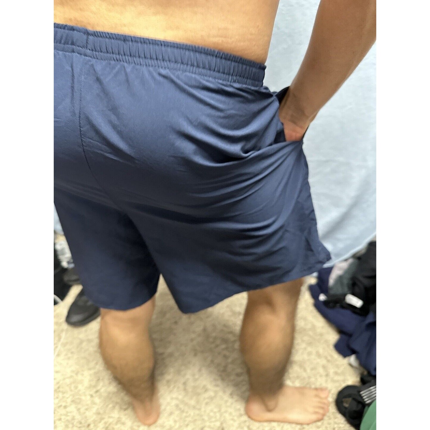 Men’s New Balance Medium Navy Uniform Pt Shorts Blue
