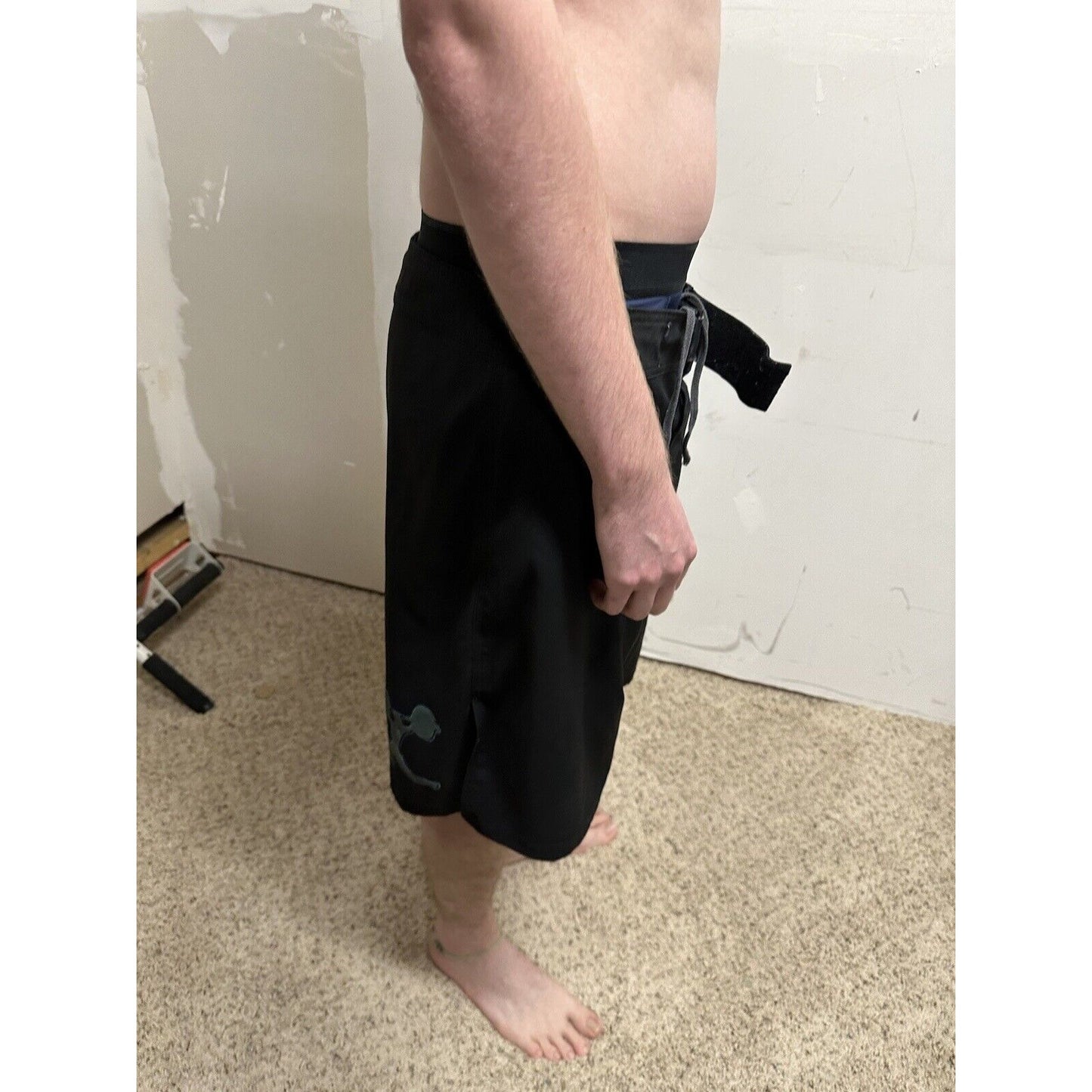 Rogue Fitness Black Pull-On Active Lifting Cross Fit Shorts Mens sz 34