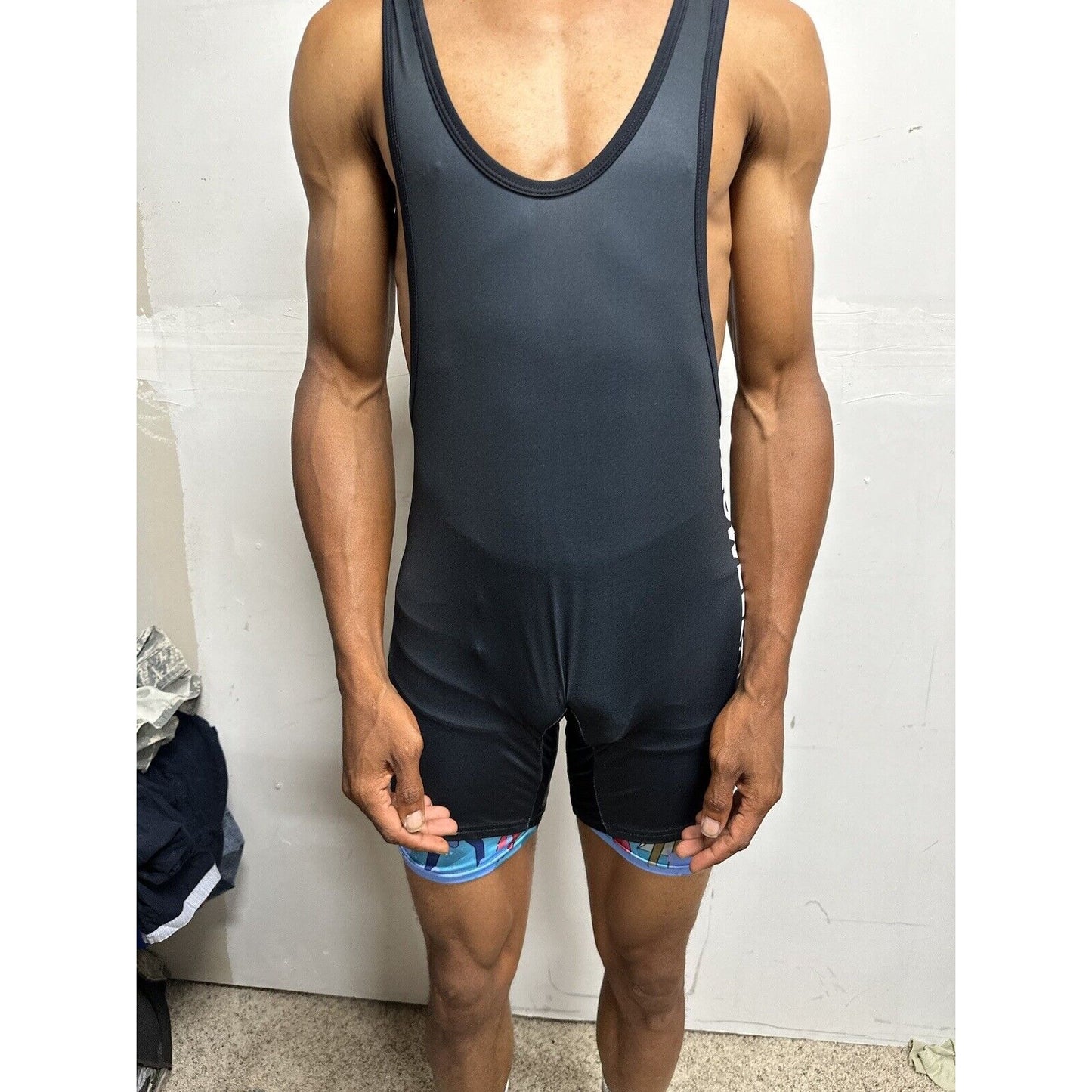 Men’s Tauwell XL Black Wrestling Singlet